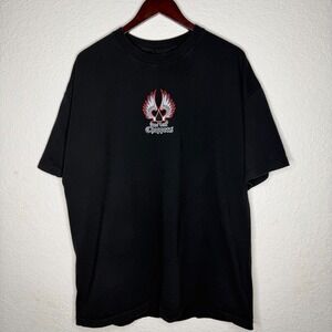 Y2K Black Orange County Choppers T-shirt Size XXL